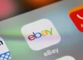 E-commerce app icons including eBay